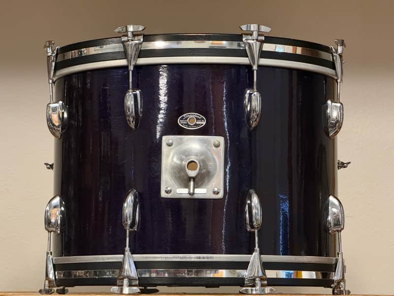 1960's Slingerland 20" Blue Sparkle Bass Drum 14x20 image 1