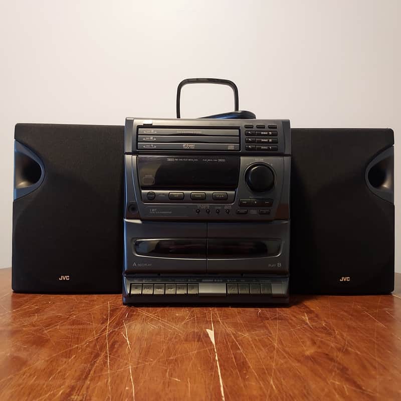 JVC MX-D2T Compact Component Stereo System 3 Disc CD Changer w/ Remote image 1