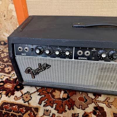 Vintage 1982 Fender Bassman 135 Blackface USA Valve Amplifier Head 1980s Bild 4