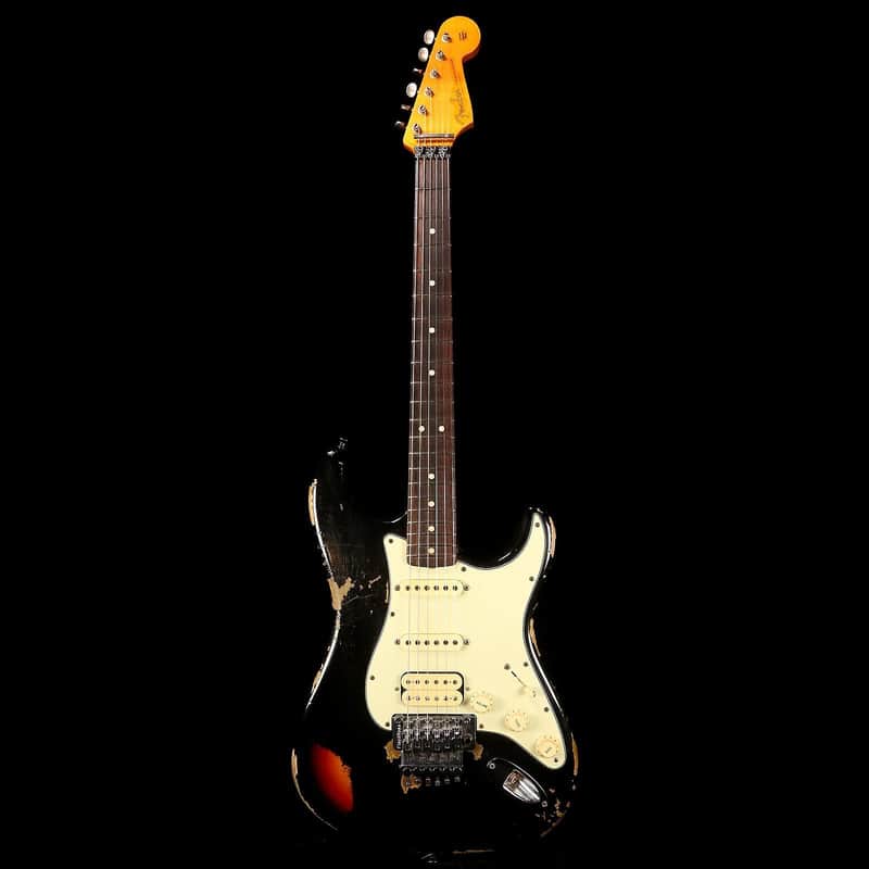 Fender Custom Shop Black Lightning Stratocaster Relic | Reverb