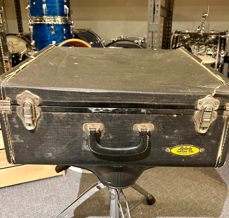 Ludwig Original Vintage Suite Case Snare Drum Case, Yellow/Gold Badge, Keystone Era 1960s! image 1