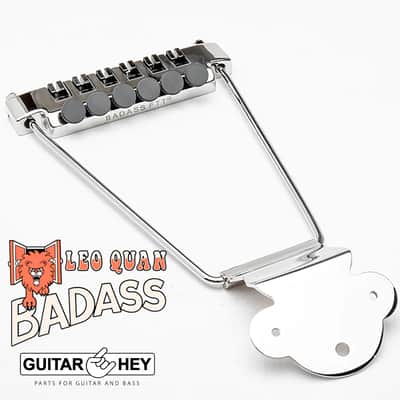 NEW Leo Quan Badass FTT Fine Tuner Trapeze Tailpiece - Nickel