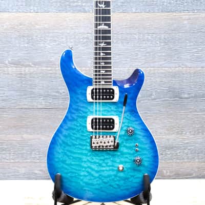 PRS SE Custom 24-08 Quilt Maple Top Lake Blue Electric Guitar w/Bag #H075022 image 1
