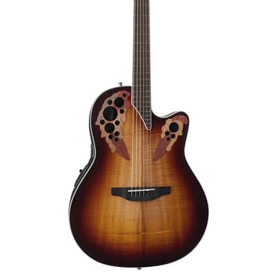 Ovation CE48P-KOAB Celebrity Collection Elite Exotic Super Shallow 6-String Acoustic-Electric Guitar image 1