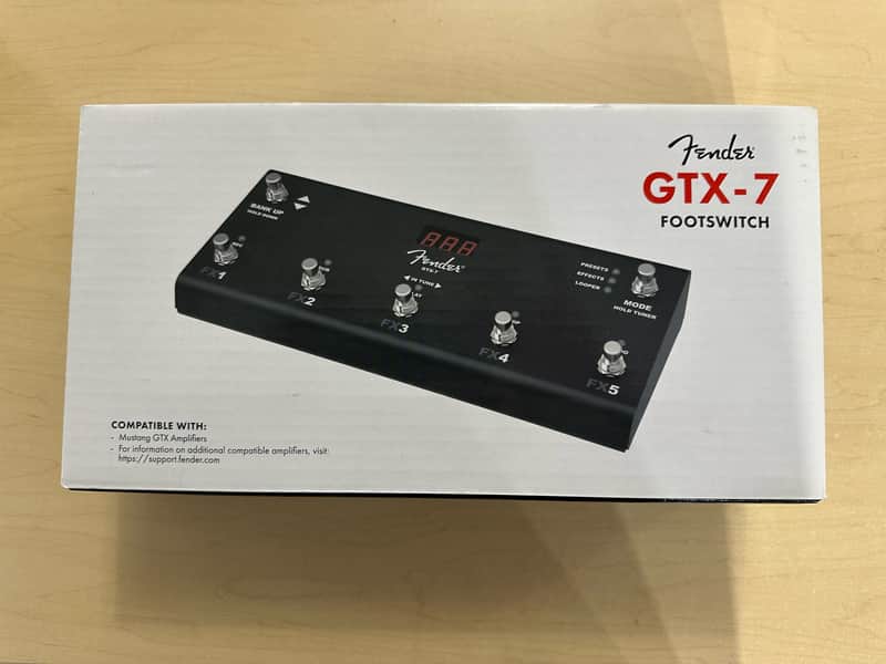 Fender GTX-7 Footswitch 2020 - Black image 1
