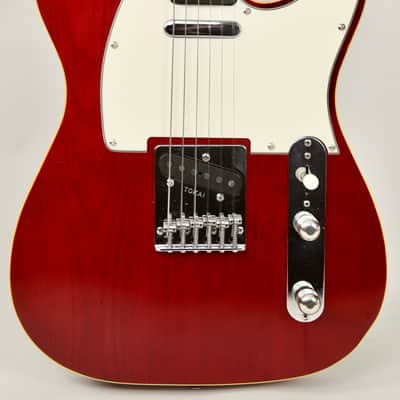 1981 Tokai TE-70WR Breezysound Telecaster MIJ See-Through Red 1-Piece Sen Body w/ OHSC image 3