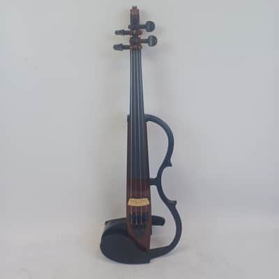 Yamaha SV110 Electric Silent Violin Brown+Bow+Backpack Soft-Shell Case 4/4String image 5