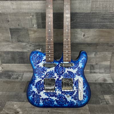 Forrest Double Neck Electric 12/6 with B bender 6/12 2000 Paisley Blue with case! image 2
