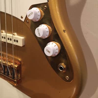 Fender Jazz Bass SPECIAL Shorline Gold Smith Era RARE Bound Maple Neck OHSC 1982 image 5