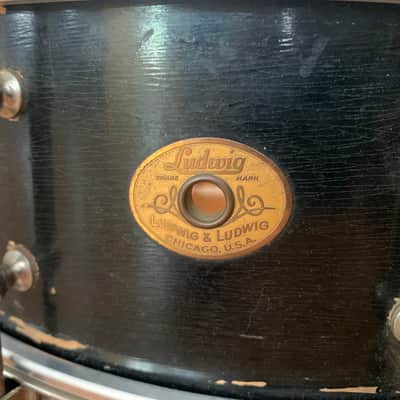 Ludwig Professional Standard 5”x14” 1930’s - Black Lacquer image 2
