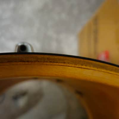 70s Slingerland 16 x 16 Floor Tom Black Wrap 16x16 - Maple outer ply image 20
