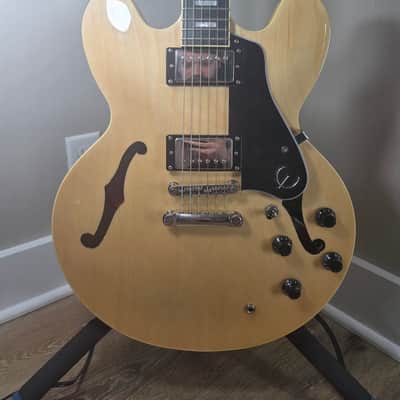 2017 Epiphone ES-335 Pro - Rare Natural Finish *UPGRADED* w/ Epiphone Hardshell Case image 7