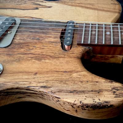 "Verity" Custom Telecaster / Barncaster from A Wee Black Dug Guitars - Natural, Figured Driftwood image 18