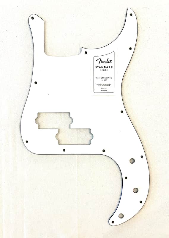Fender Precision Bass 4-ST Pickguard - White image 1