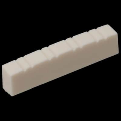 Slotted Mandolin Nut Plastic White image 2