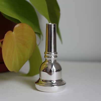 Schilke 52D Large Shank Trombone Mouthpiece - Silver plated image 2