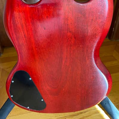 Vintage 1966 Gibson SG Melody Maker Cherry, T Top Neck + SD Pearly Gate Bridge Pickups & Tweed Case image 9