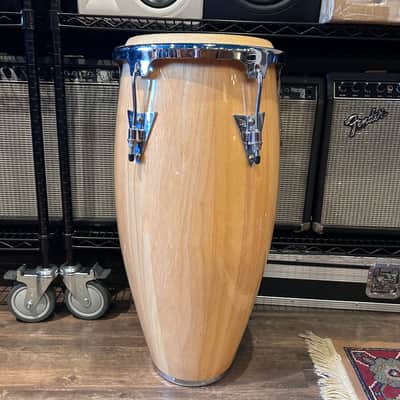 Latin Percussion LPA646-AW Aspire Series 10/11" Conga Set with Stand, Black Hardware 2010s - Natural image 11