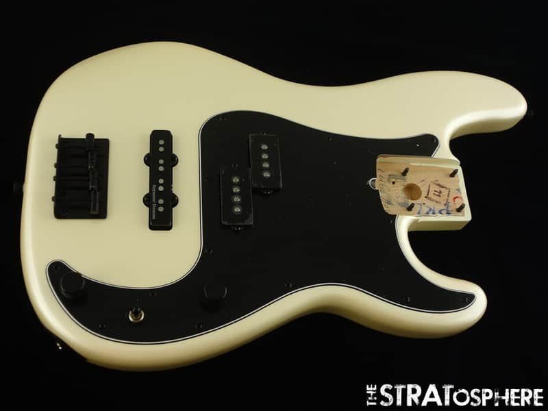 Fender Duff McKagan Deluxe Precision Bass LOADED BODY P Bass, Duncan White Pearl image 1