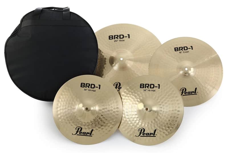 Pearl BRD-1 3-piece Cymbal Pack (14" Hi-hats, 16" Crash, and 20" Ride) image 1