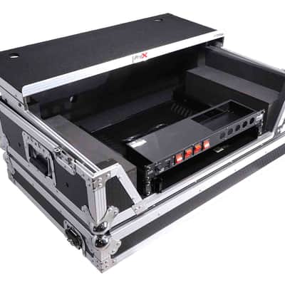 PROX XS-REV71K2U WLT LED ATA Style Flight Case for Pioneer DDJ-REV7 DJ Controller with 2U Rack Space Laptop Shelf Wheels LED image 8