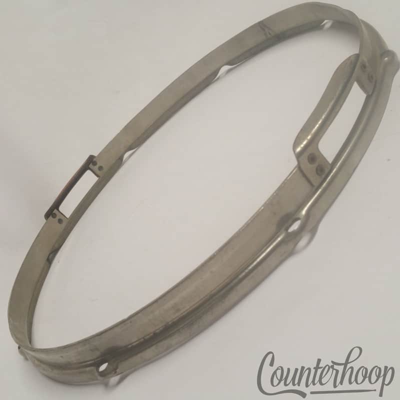 *Slingerland 14" Radio King Snare Drum Resonant Rim Brass Hoop NOB Nickel Gates* image 1