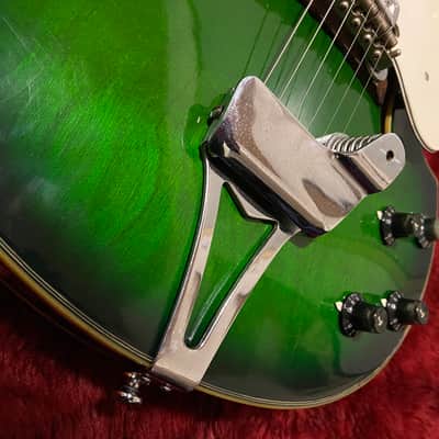c.1960s Greco/Fujigen GR973SP MIJ Vintage Hollow Body Guitars Rare “Green Burst” image 8