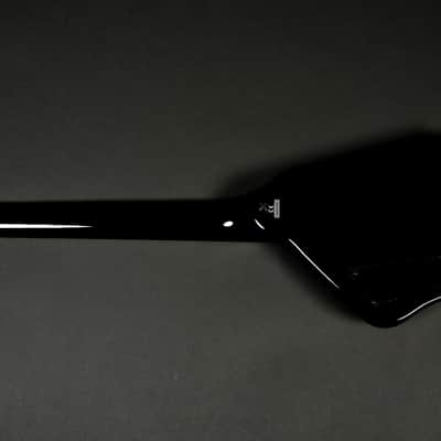 BootLegger Guitar Spade Black Headless With Stiletto Case & Flask image 14