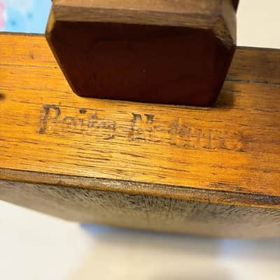 Custom 4-String Cigar Box Guitar – Antique Pre-WWII Mahogany Box – As Found image 7