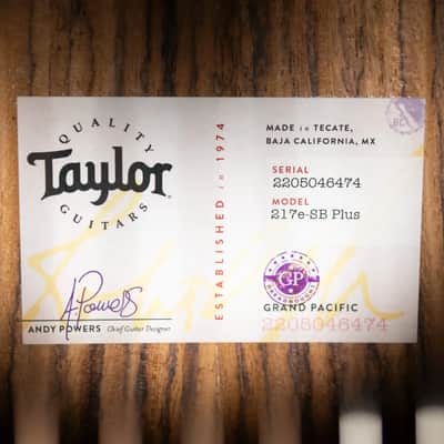 Taylor 217e-SB Plus Grand Pacific Acoustic/Electric Guitar - Sunburst with Aerocase image 14