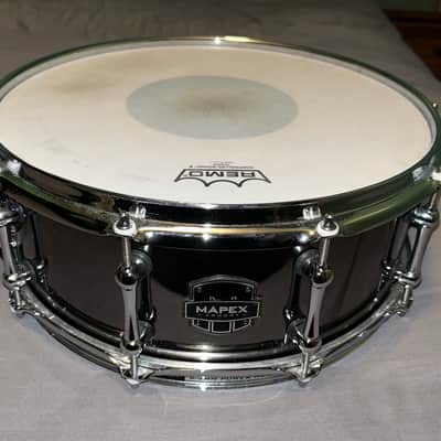 Mapex ARST4551CEB Armory Tomahawk 14x5.5" Steel Snare Drum 2010s - Black Chrome image 1