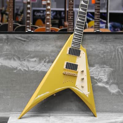 ESP LTD KH-V Metallic Gold Kirk Hammett Signature image 3