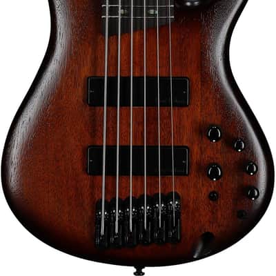 Ibanez SR506A 6-String Electric Bass - Mahogany Brown Burst Low Gloss image 9