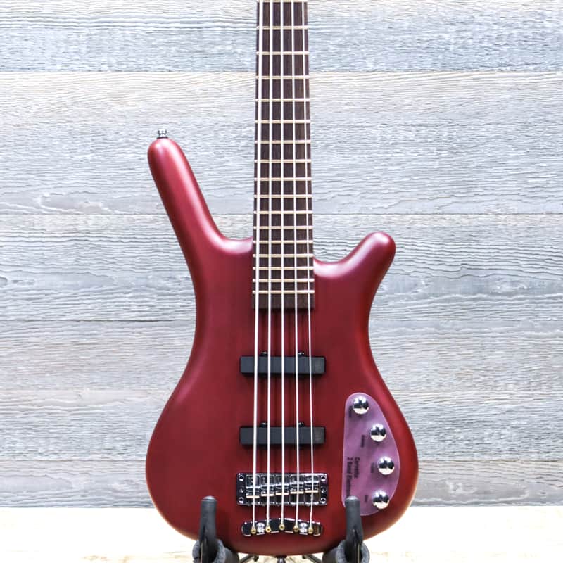 Warwick RockBass Corvette Basic 5-String Burgundy Red Transparent Satin w/Bag image 1