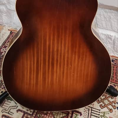 Harmony Alden H1213 Tiger Burst Birch Archtop 1950s USA image 6