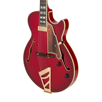 D'Angelico Excel SS Thinline Hollow Body - Dark Cherry Burst (DAESSSGT) image 2
