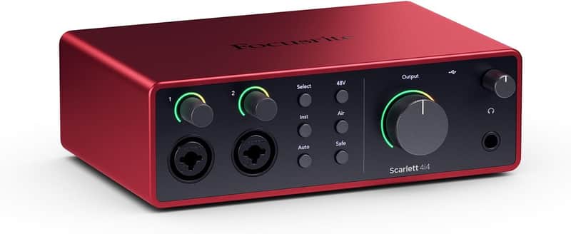 Focusrite Scarlett 4i4 4th Gen USB Audio Interface - Red image 1