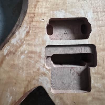Mahogany Wood BICH Style Guitar Body with Quilted Maple Top image 2