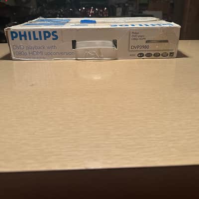 New In Box PHILIPS DVP-3980 DVD player playback with 1080p HDMI upconversion image 3