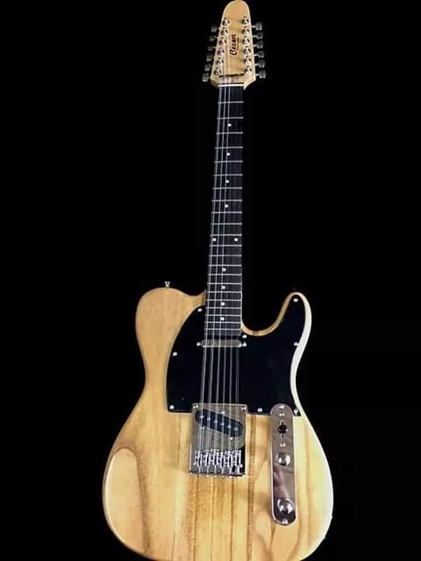 Guitars New 12 String Tele Style Sol ID Natural Electric Guitar Plus Gig Bag image 1