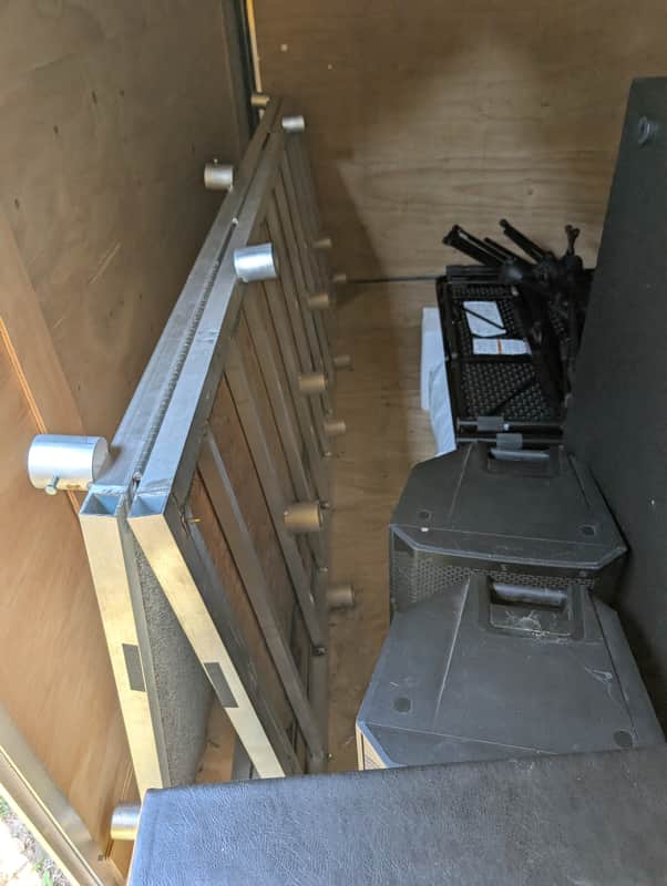 Custom Fabricated stage 6 x 8 drum riser with attaching wings 2025 - Aluminum/ carpet