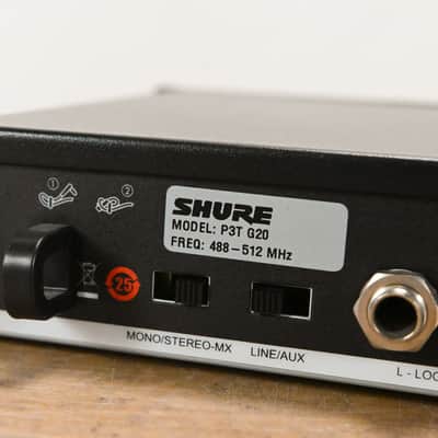Shure P3T-G20 PSM 300 Wireless Transmitter - G20 Band (NO POWER SUPPLY) CG013EA image 9