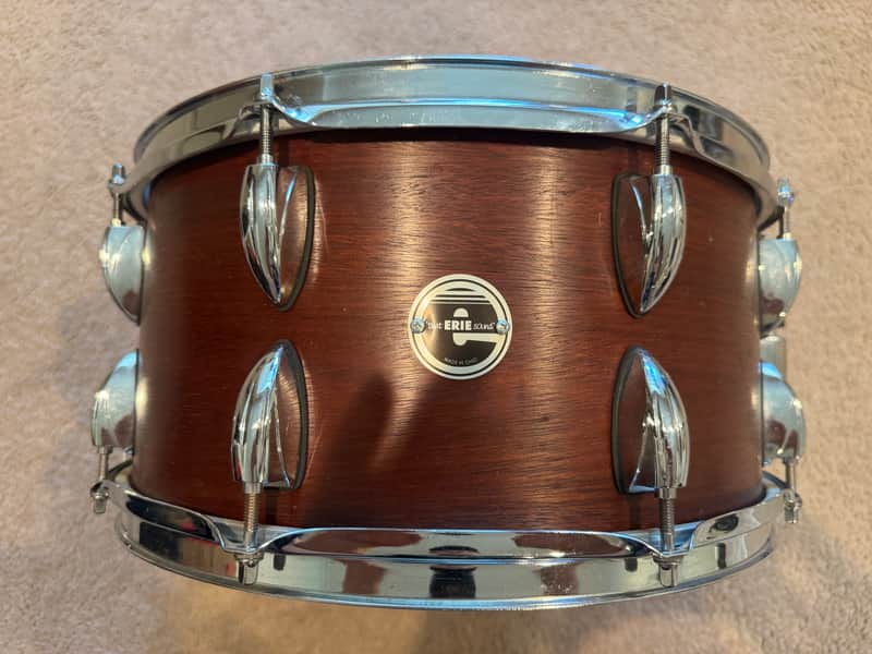 Erie Drums 7x14 Sapele/Walnut Snare Drum image 1