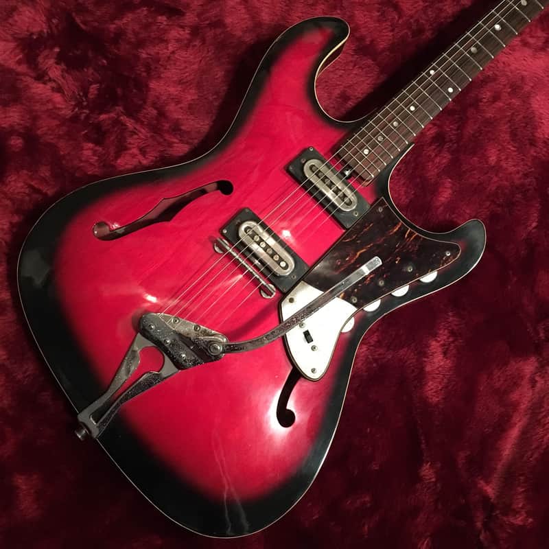 Intermark Sentinel 1960s Dark Red Sunburst MIJ Vintage image 1