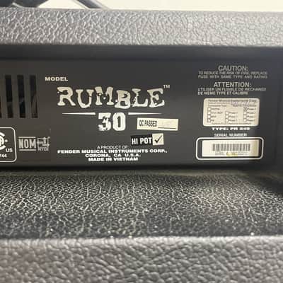 Fender Rumble 30 30-Watt 1x10" Bass Combo 2010s - Black image 3