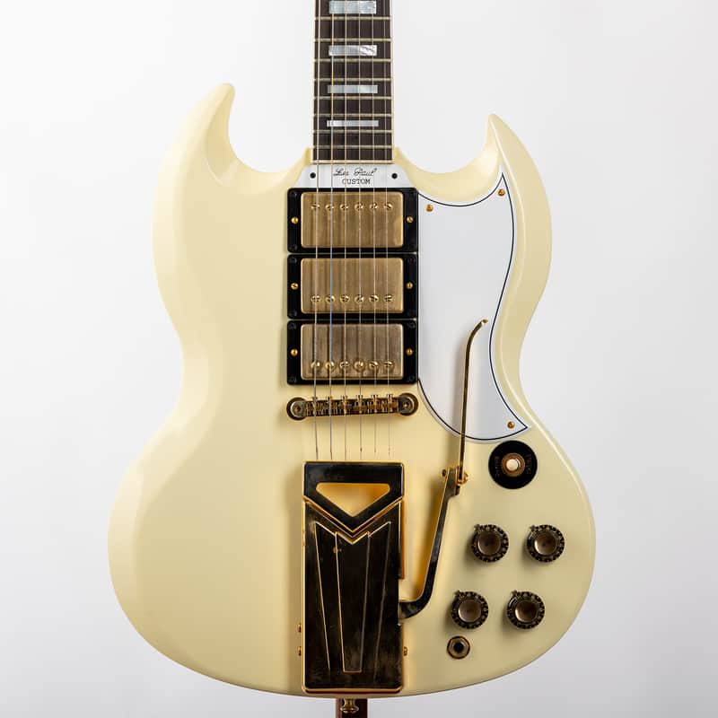 Gibson 60th Anniversary 1961 SG Les Paul Custom VOS, Polaris White | Demo image 1