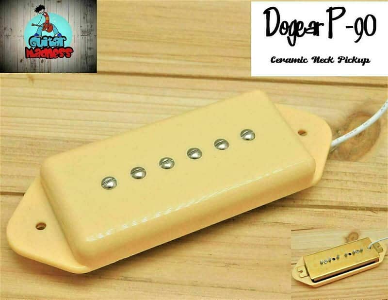 G.M. P90 DOG EAR NECK PICKUP Cream CERAMIC MAGNETS image 1