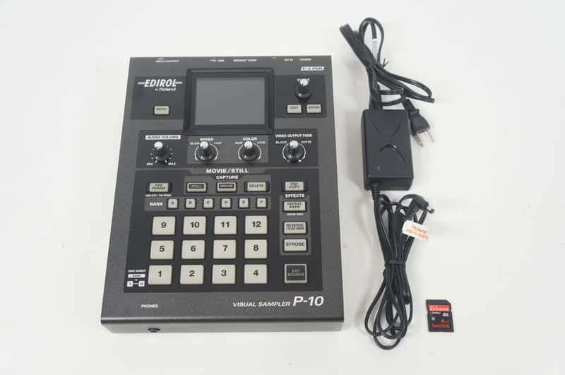 Edirol P-10 Visual Sampler Audio Video Sample Pad VJ DJ P10 Roland w/ PS image 1