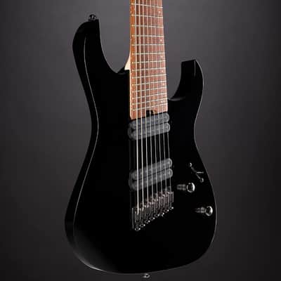 Immagine Mint Ibanez Model RGMS8BK Multi Scale 8 String Electric Guitar - Black - 5