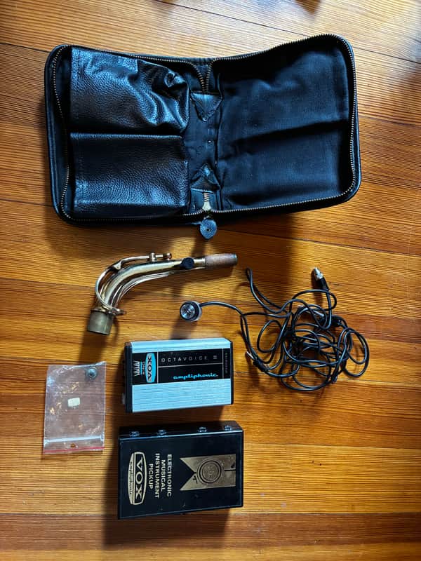 King VOX Octavoice Pickup + Selmer MarkVI alto sax neck image 1